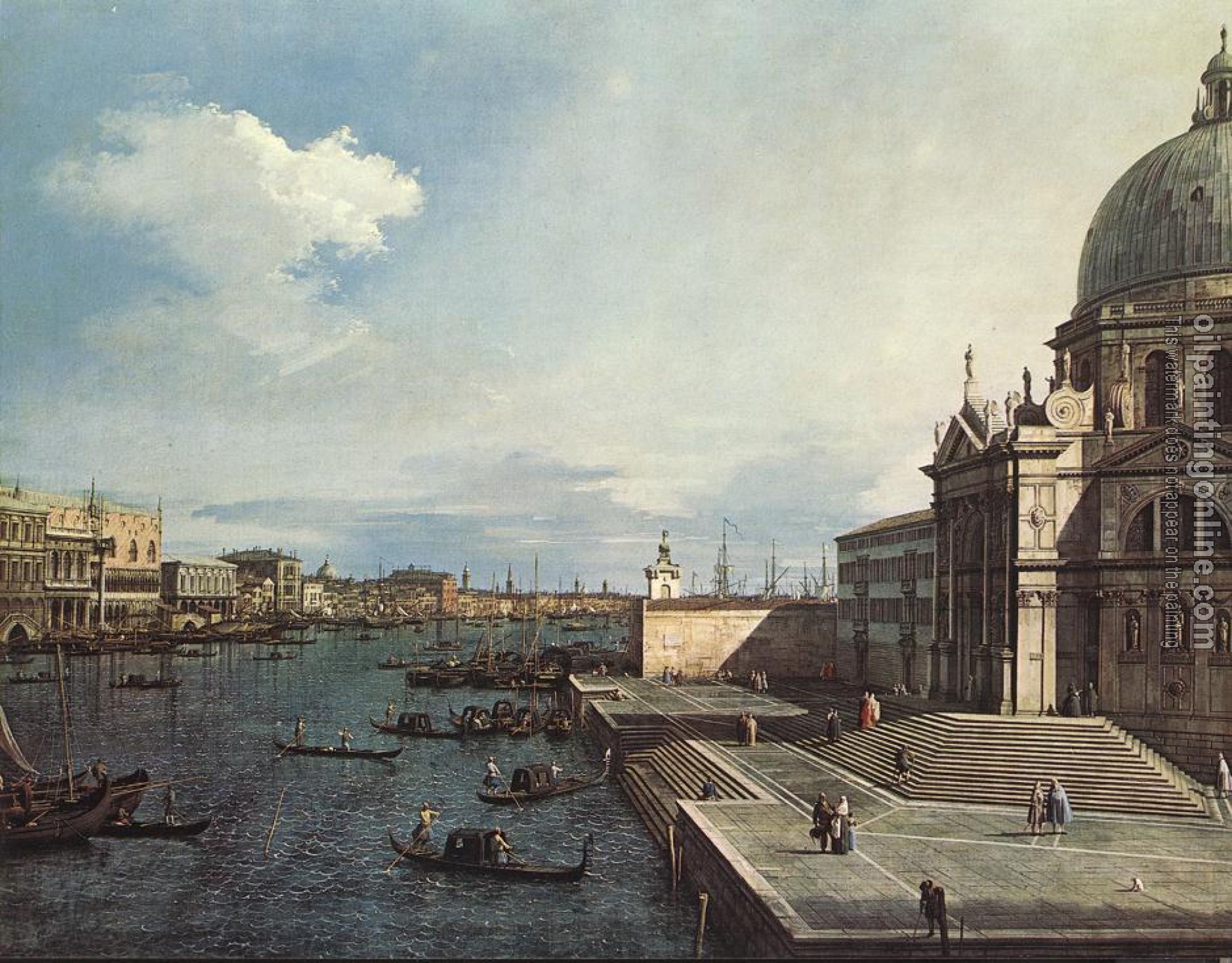 Canaletto - The Grand Canal at the Salute Church
